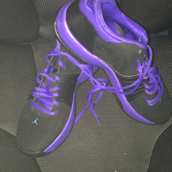 mens black and purple jordans